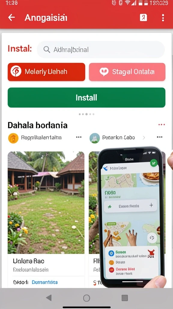 id678 - Karakter dengan kostum unik dan beragam senjata.