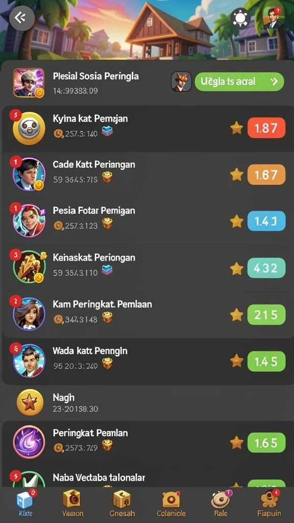 idrking - Grafis level yang menarik dan penuh warna.